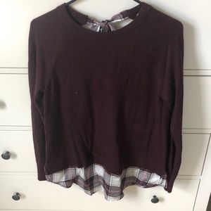 Loft mixed media sweater. New with tags!